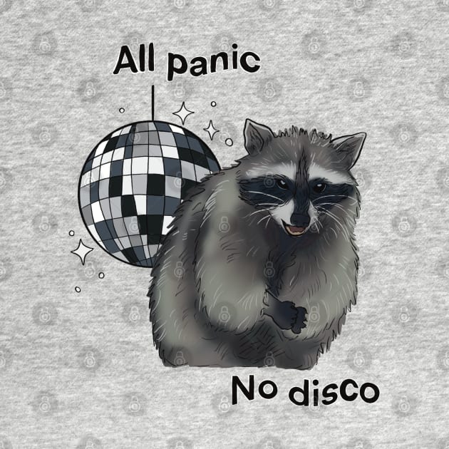 All Panic No Disco Raccoon by PepperLime